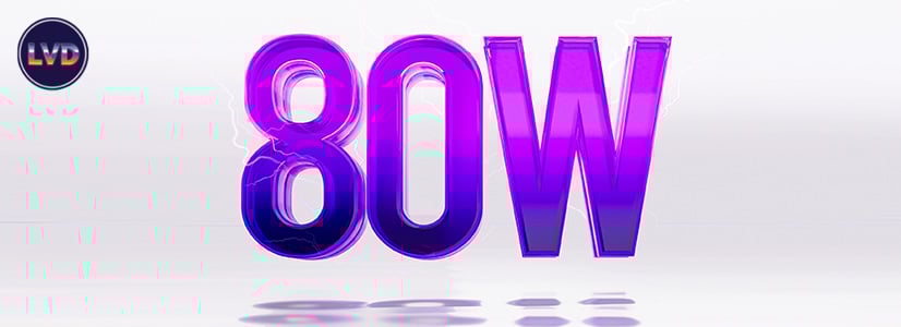 une puissance de 80 W